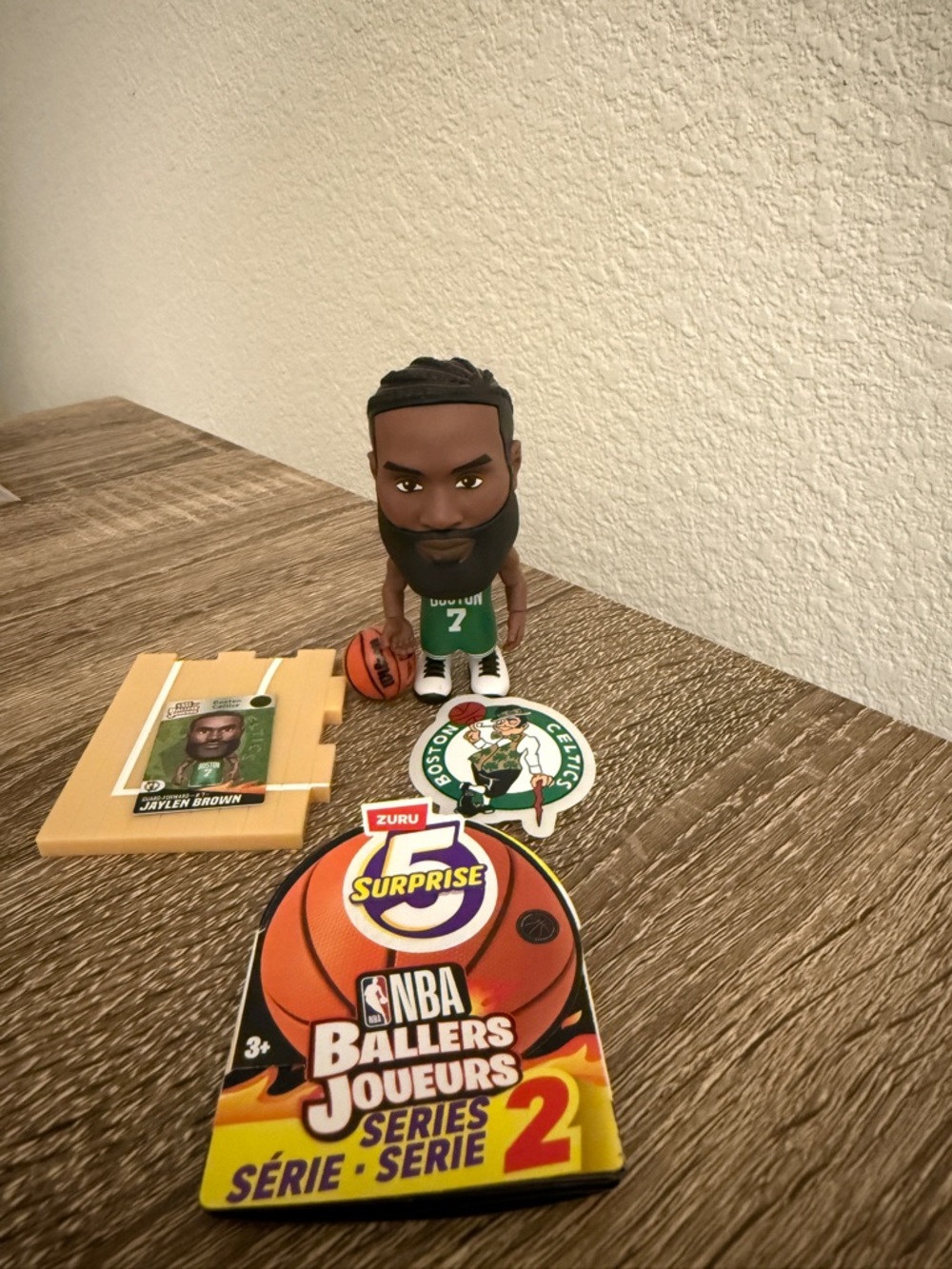 Like-New #7 Jaylen Brown Boston Celtics Green Jersey NBA Ballers Series 2